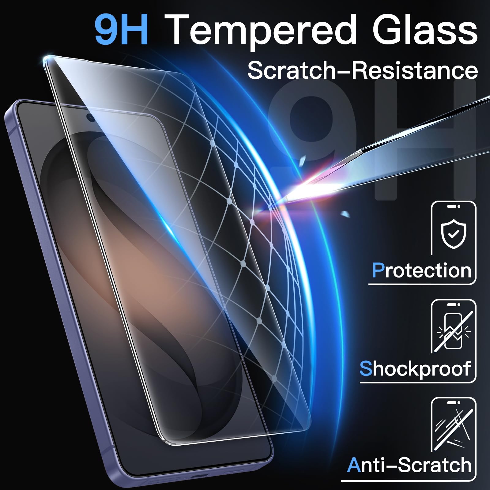 JETech Pellicola Protettiva per Samsung Galaxy S26 Ultra, Kit di Installazione Facile in 10 Secondi con Vassoio di Allineamento in Un Passo, 9H Vetro Temperato Film, HD Chiaro, 2 Pezzi