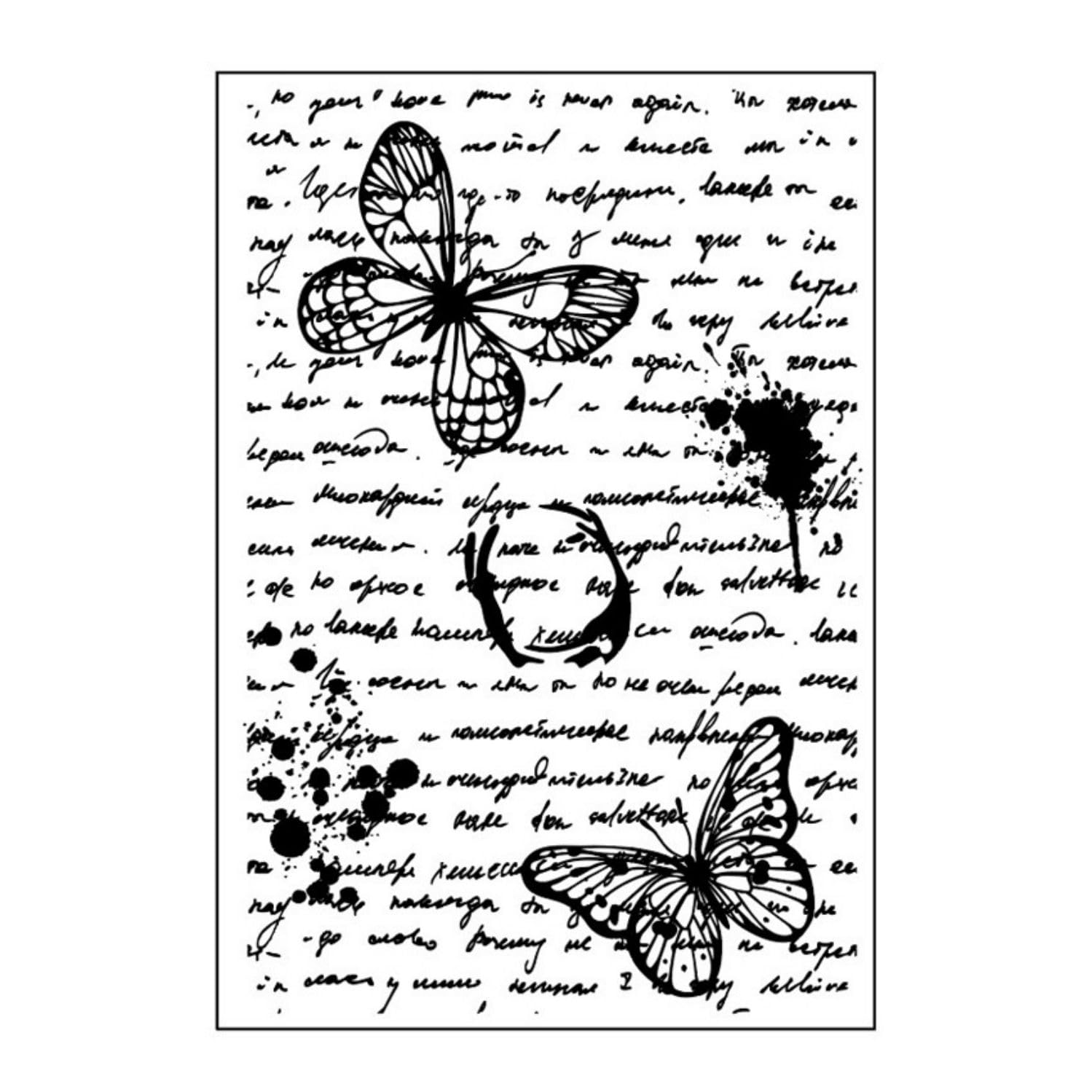 Drache & Schmetterling Stempel Transparent – 15 X 21 Cm, Für Karten, Scrapbooking, Basteln