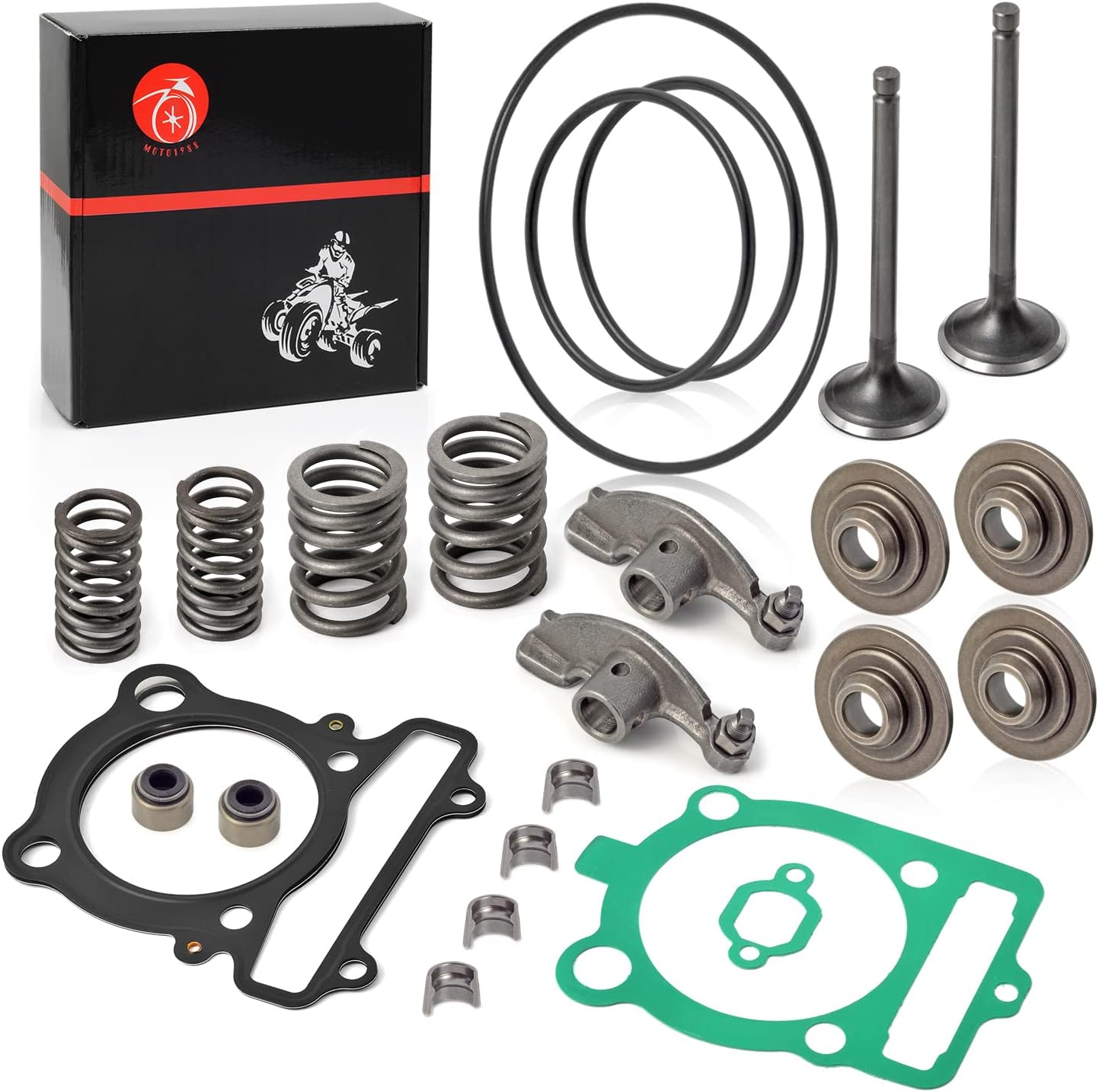 Rocker Arm & Intake Exhaust Valve Seal Spring Gasket Kit
