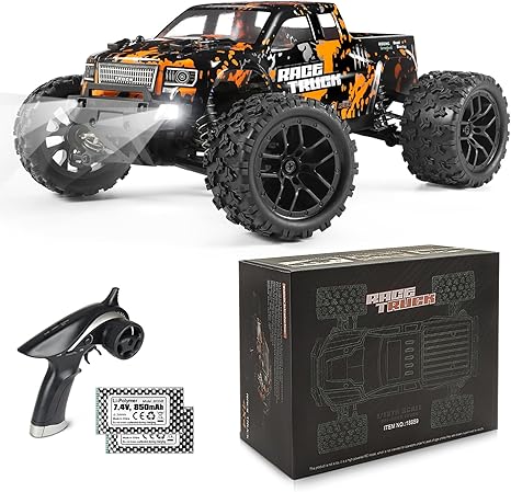HAIBOXING 1:18 Scale RC Monster Truck 18859 36km/h Speed 4X4 Off Road Remote Control Cars,Waterproof Electric Powered RC Cars All Terrain Toys Vehicles with 2 Batteries, Xmas Gifts for Kid and Adults