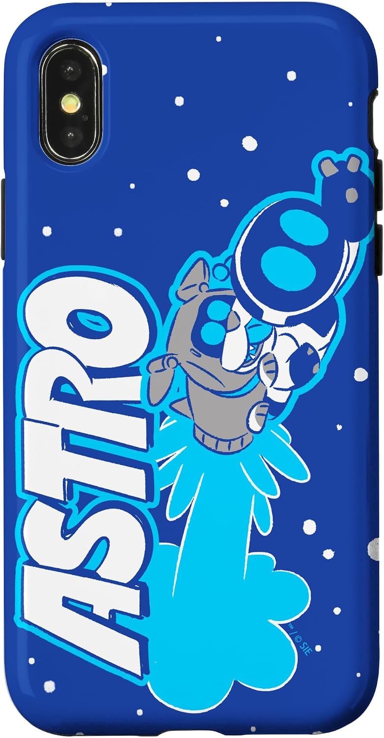 Astro Bot with Dog Rocket Space Exploring Video Game Case for iPhone X/XS