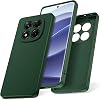 Watana for Xiaomi Redmi Note 14 Pro 5G Case, Soft-Touch Silicone Phone Case, Shockproof, DustProof, Antiskid Full Body Armour Phone Cover with Microfiber Lining for Redmi Note 14 Pro 5G,Green