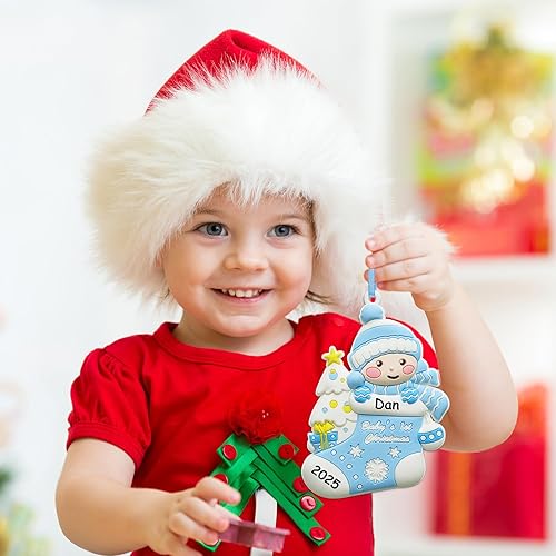 Miniatura 7 de Ornamento de Navidad 2025 del Primer Bebé Niño Personalizado Decoración de Bebé Niño Ornamento del Árbol de Navidad Primer Recuerdo Personalizado