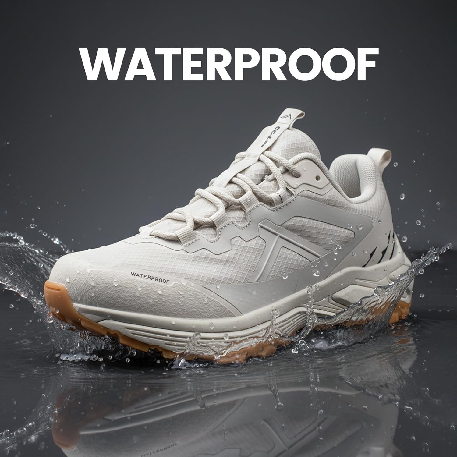 CC-Los Women's Waterproof Hiking Shoes Supportive Cushion Sole Stable Outdoor Walking Shoes All-Day Comfort Size 5.5-10.5 - Image 3