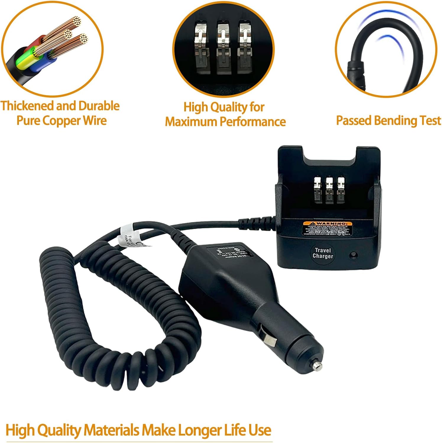 PMLN7089A PMLN7089 Rapid Travel Car Charger for CP200 CP200D CP200XLS PR400 EP450 DEP450 DP1400 XIR P3688 CP040 CP140 CP150 CP160 CP180 Two Way Radio NNTN4497 NNTN4497CR NNTN4851 - Image 2