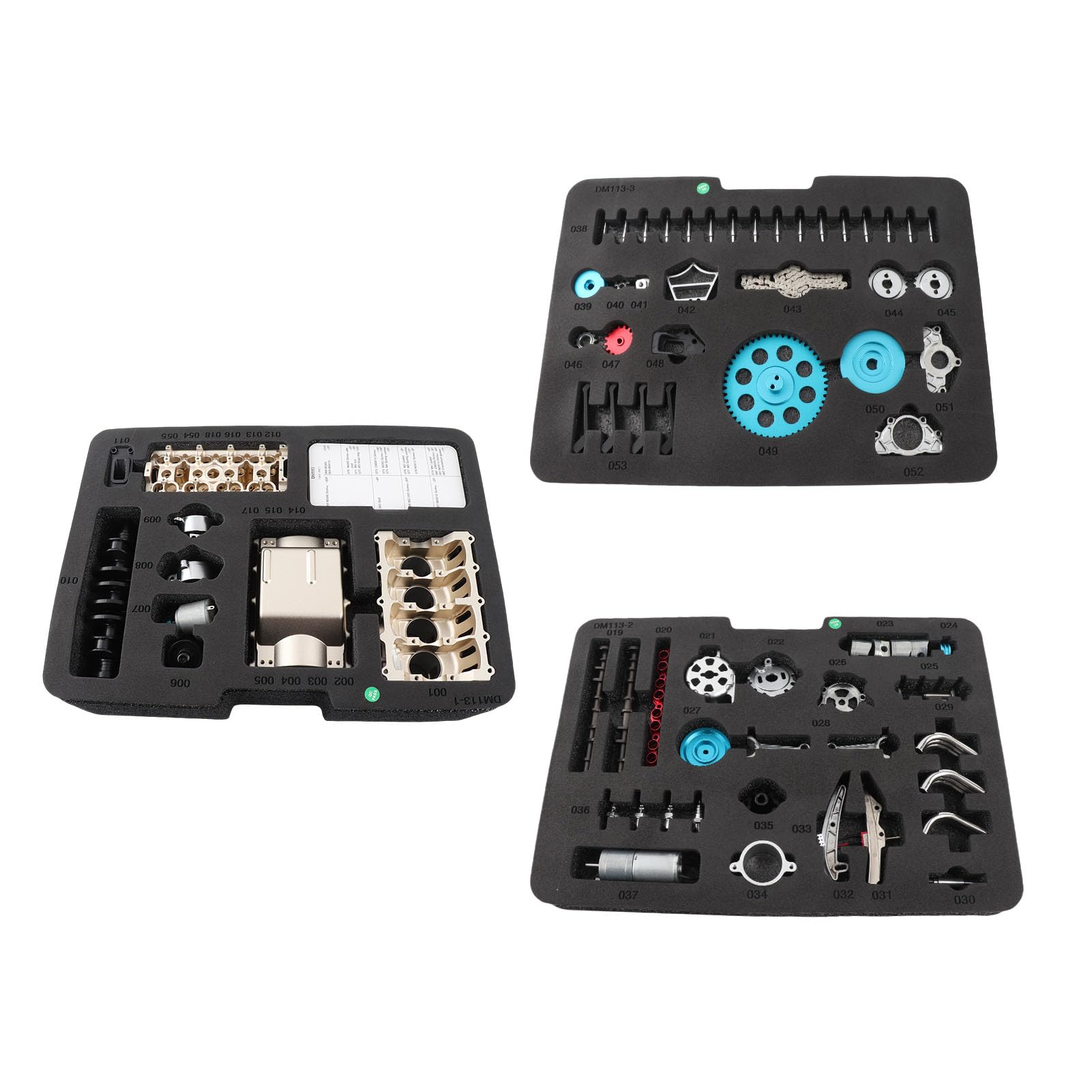 Kit motore a 4 cilindri, interamente in metallo, modello assemblato fai-da-te, motore elettrico a quattro cilindri, giocattoli meccanici per auto, per aule didattiche di ingegneria