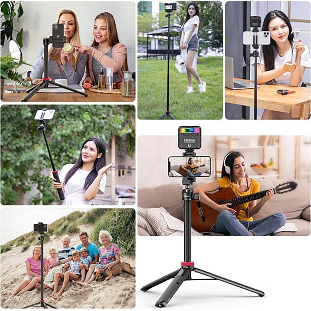 ULANZI MT-44 Extendable Phone Tripod, 59" Selfie Stick Vlog Stand with 2 in 1 Ph... 5 71Ce0d5jCGL. AC SL1024