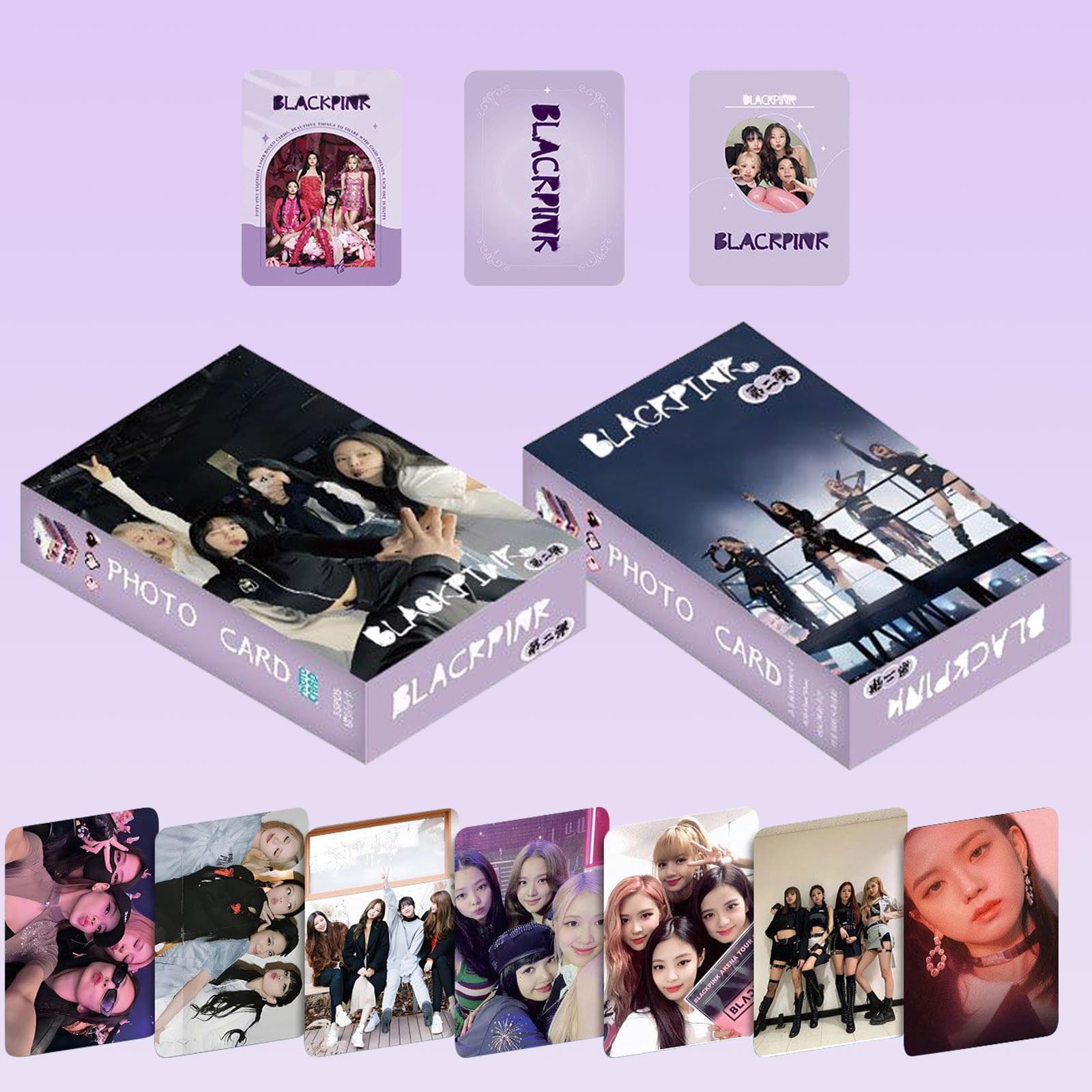 Coffret Photo LOMO BP Born Pink World Tour, Lot de 55 Cartes, Album, Cadeau Fan (Couverture Aléatoire)
