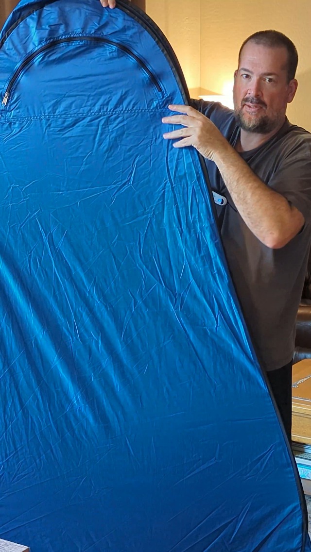 Watch How to Fold up a Pop Up Privacy Shower Tent on Amazon Live