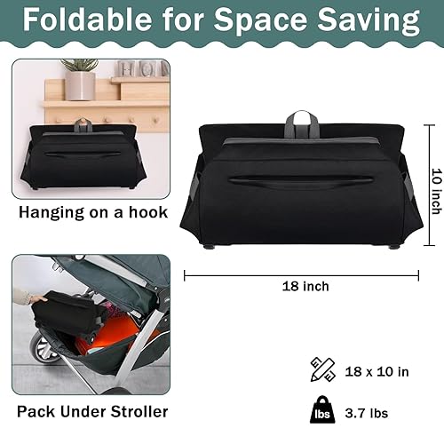 Vista 3 de Infant Car Seat Travel Bag Fit Doona Car Seat Stroller and Base, Chicco Keyfit 35 and Base, Doona Travel Bag with Wheels, Padded Car Seat Bags for