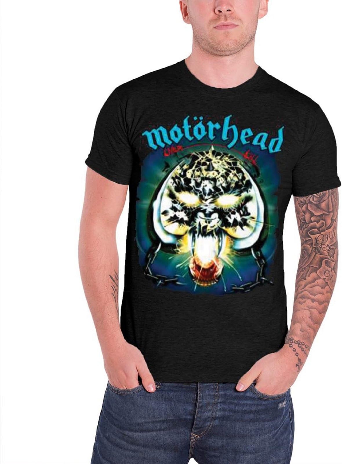 Motorhead Mens Tee: Overkill (X-Large) - Black - X-Large