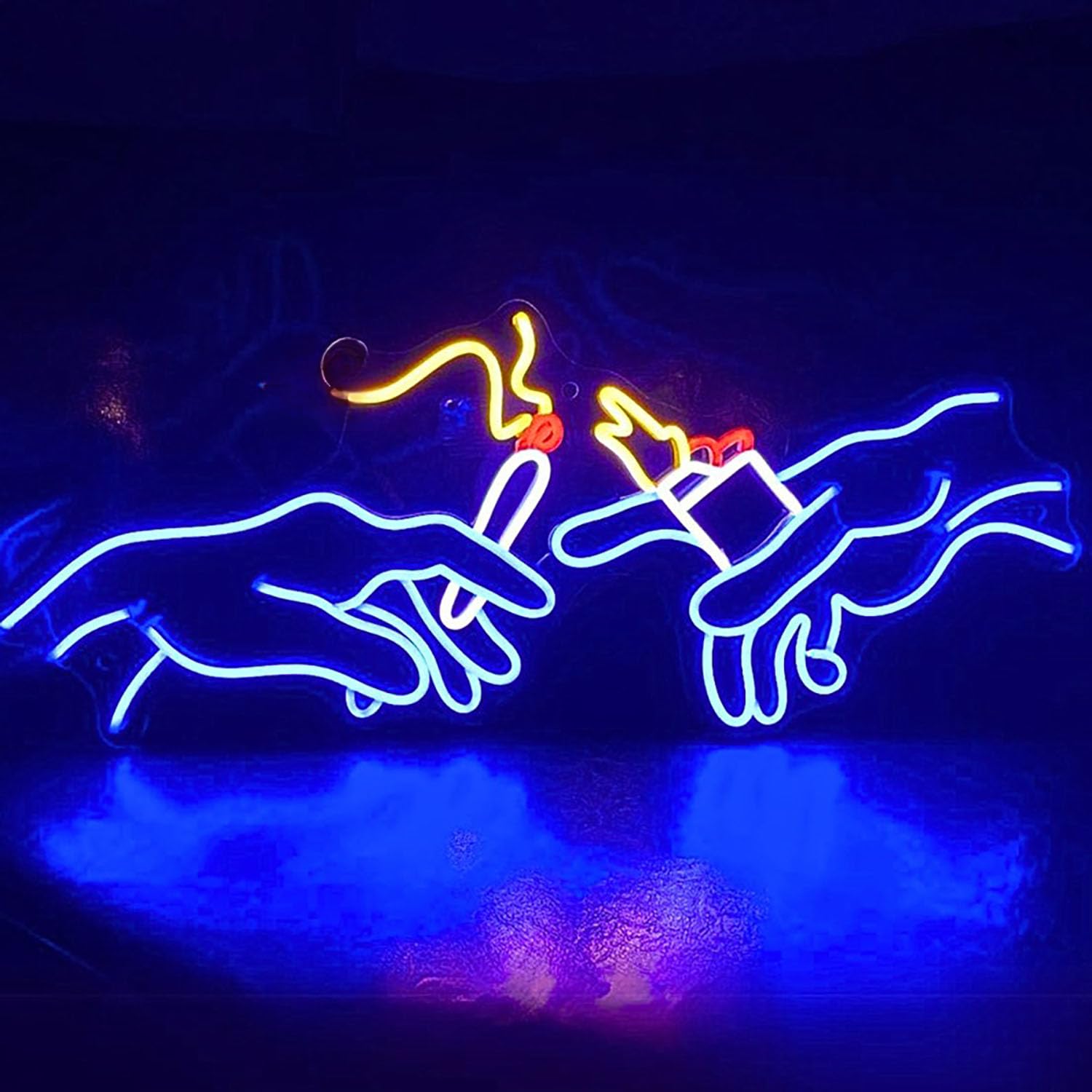 Die Schaffung von Adam Rauchen LED Neon Schild für Wanddekoration USB verstellbare Helligkeit Wohnzimmer Bars Pub Club Versammlungen Kunst Wanddekoration