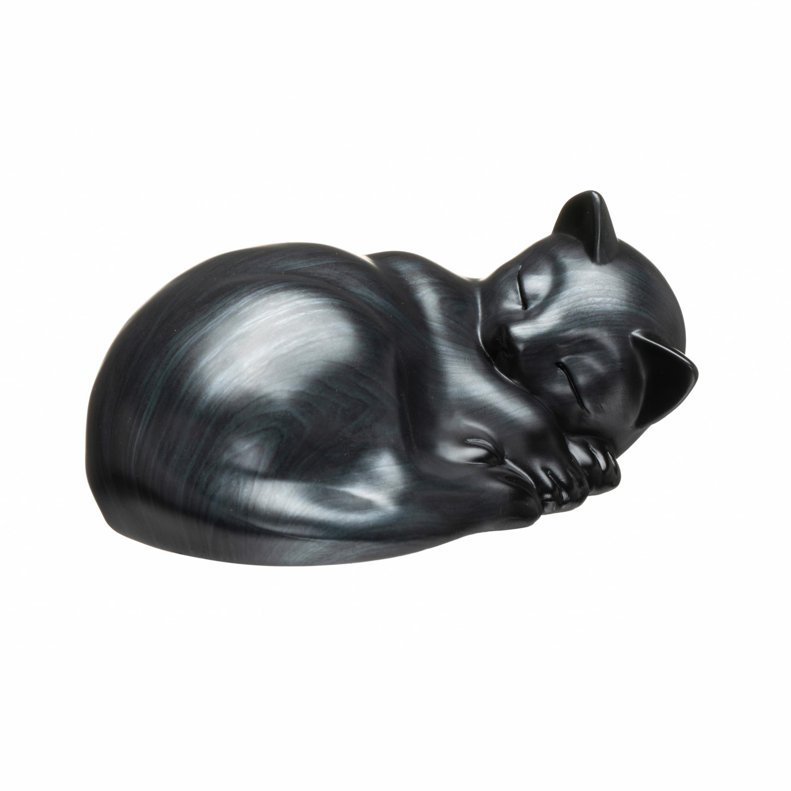 Kriss Art Pet Urns,Sleeping Resin Cremation Cat Urn, Cat Urns for Ashes, Small Animal Urn,Small Pet Urns (Black)…