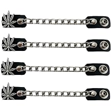 Funk Plus Motorcycle Vest Extenders Single Chain Regular Snap MC Jacket Made in USA