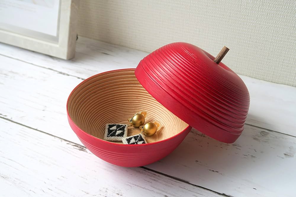 Amazon｜BUNACO【りんごの小物入れ】IB-A2445 (赤りんご) 日本製