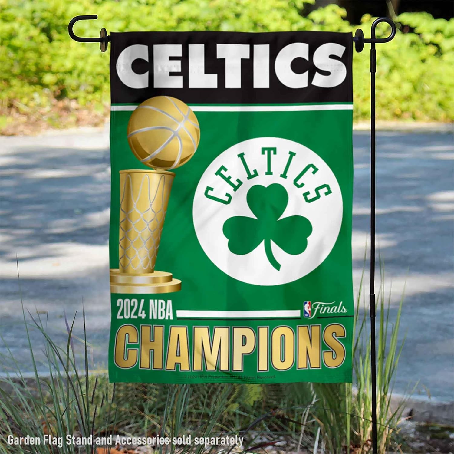 Boston Celtics 2024 2023 NBA Champions Garden Flag Banner - Image 2