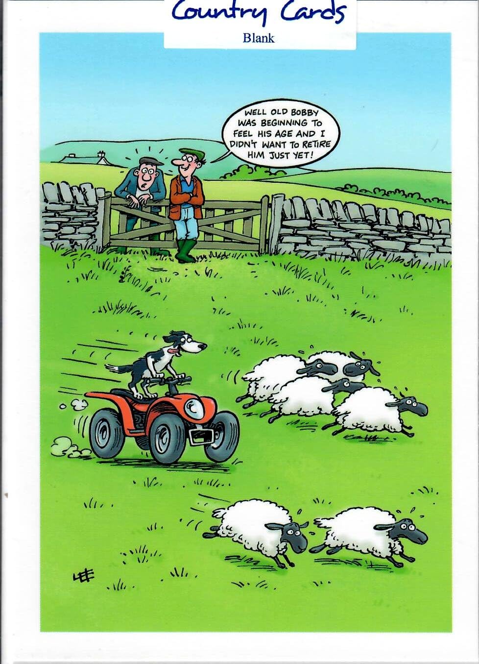 Rounding Up The Sheep - Humour Greetings Card 10509 (Happy Birthday)