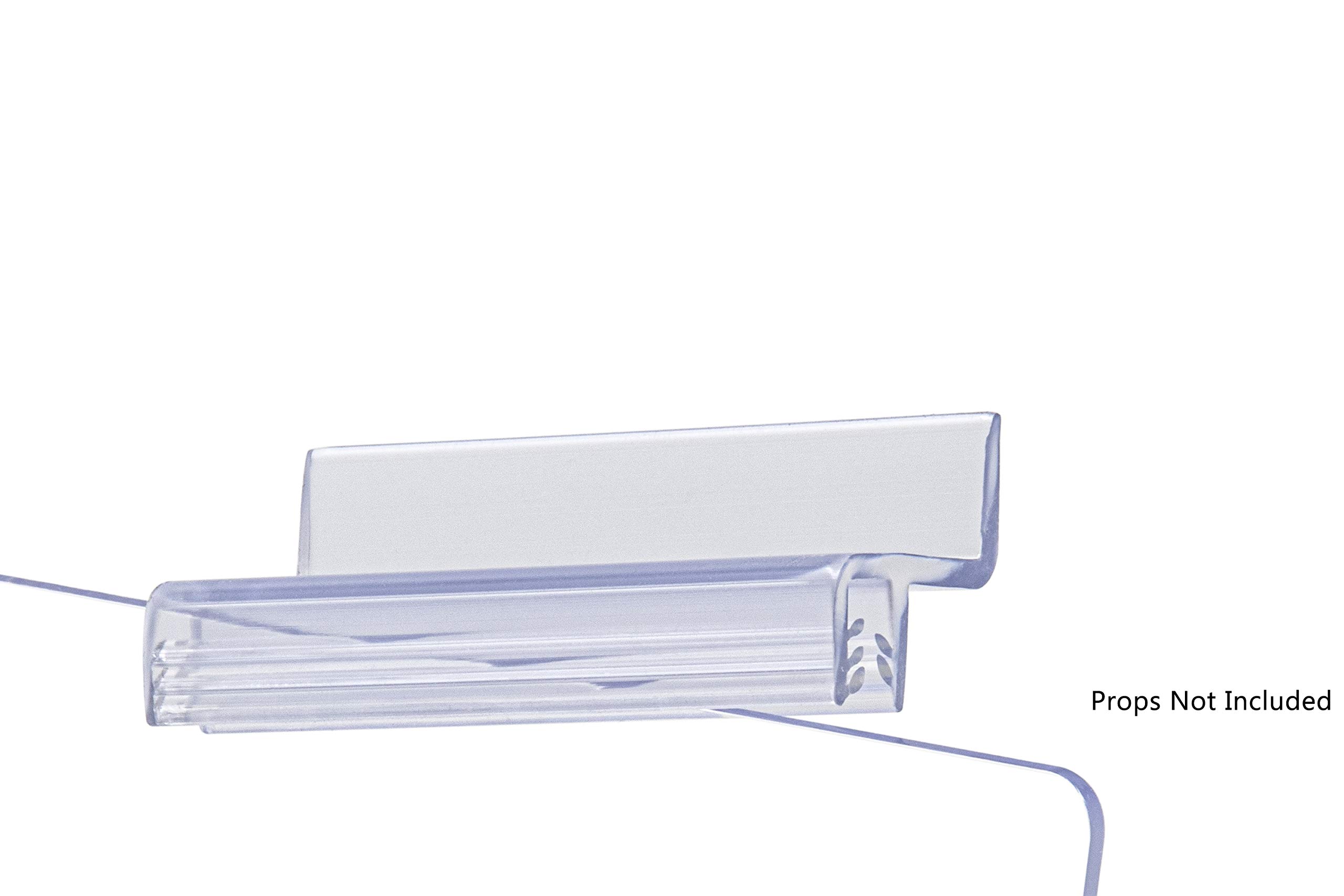 50 Pack PVC Slatwall Attachments by Marketing Holders