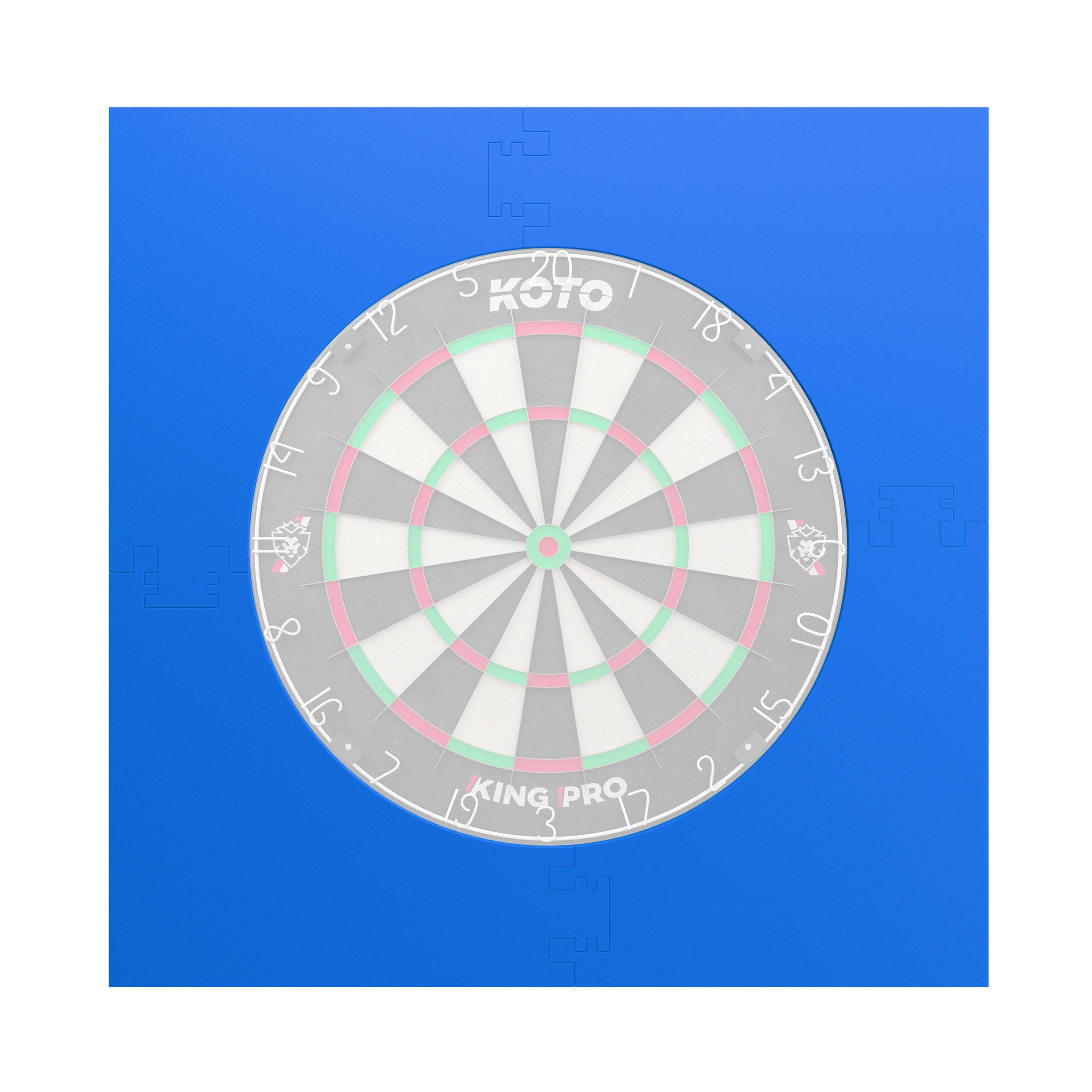 KOTO - 4pcs. Dart Surround Blau Square, langlebige Dart wandschutz, verhindert Schäden, Eva (13,5 cm)