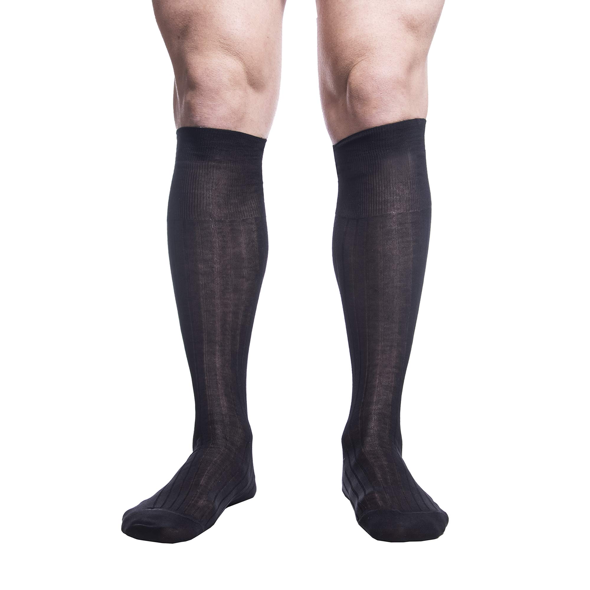 PETTI Artigiani Italiani - Calzini, Calze Uomo, Calzino Uomo, Calze Lunghe e Corte Uomo, 6 Paia Calze Uomo Filo di Scozia, 100% Made in Italy