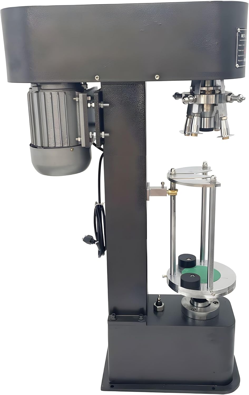 110V 370W Aluminum Screw Cap Capping Machine Semi-Automatic Bottle Cap Capping Machine 18-45mm Outer Diameter 150-350mm Bottle Height(Two Packages)