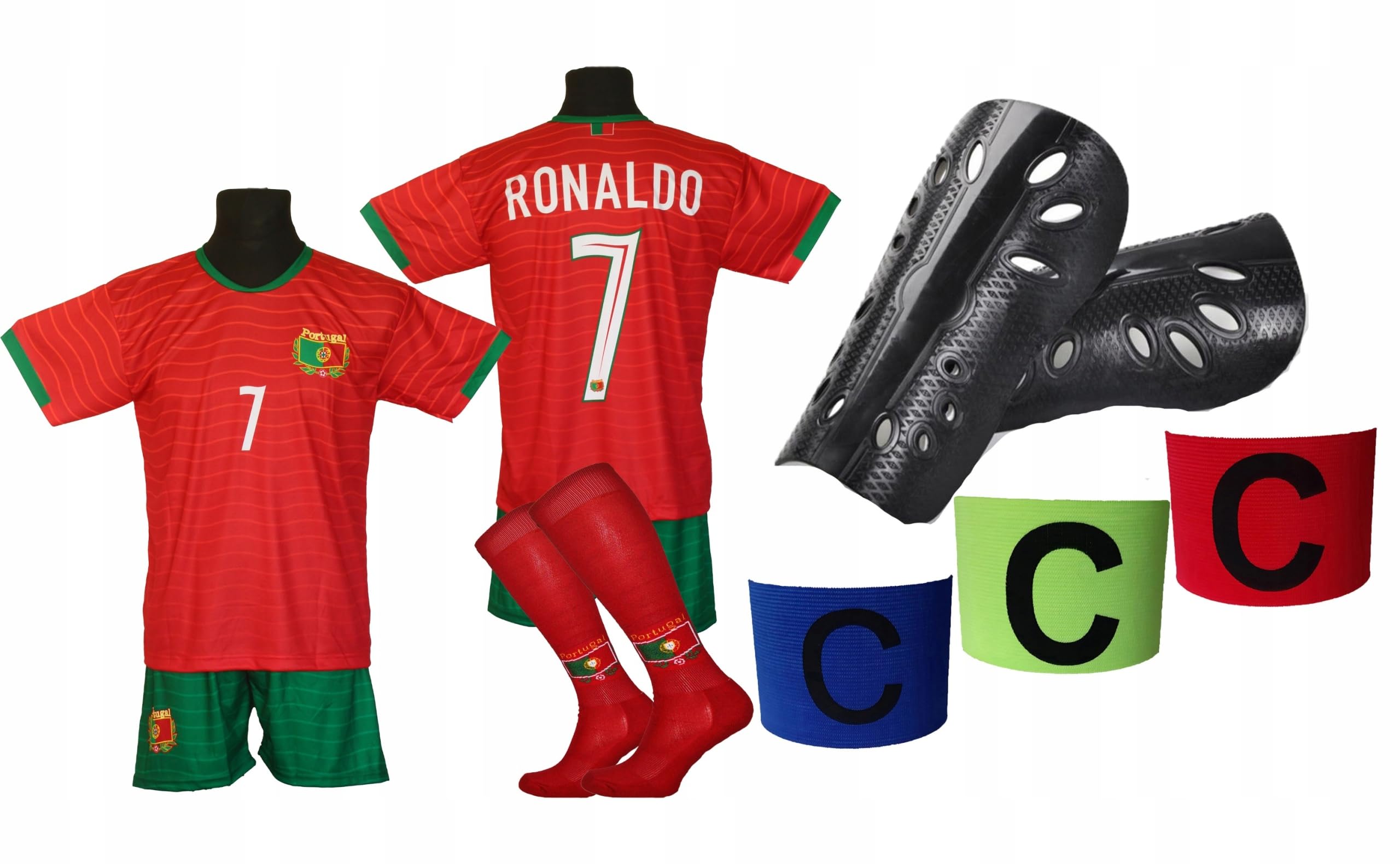 strój piłkarski dla dzieci RONALDO PORTUGALIA - OO rozmiar 134