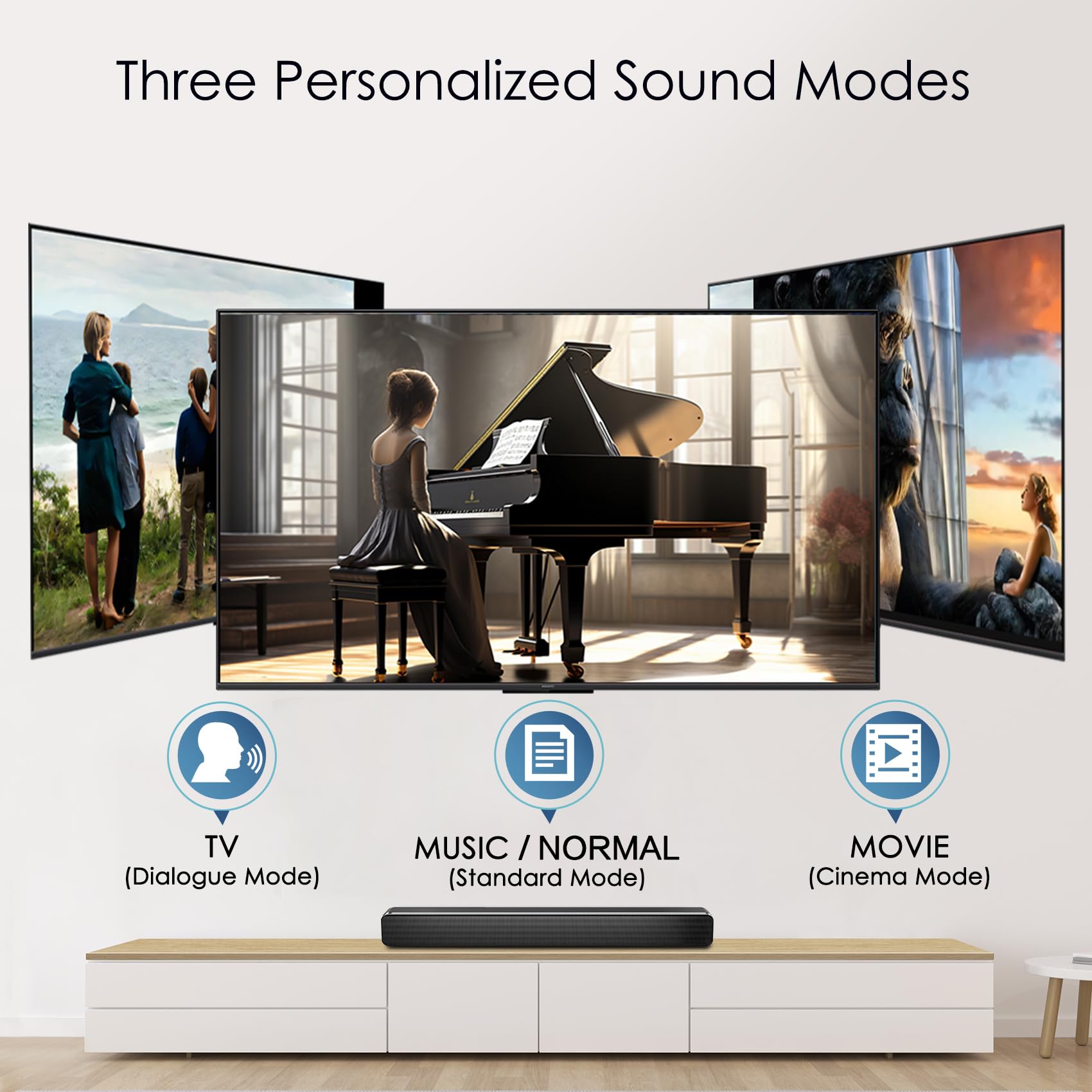 SIMOLIO Duo Kabelloser TV Kopfhörer zum Fernseher, Funkkopfhörer mit Kino & Dialogmodus, Bluetooth & TV Modus, Keine Verzögerung, Bypass zu Soundbar, Lautstärkeregler, 164FT/50M Reichweite, 737D Plus
