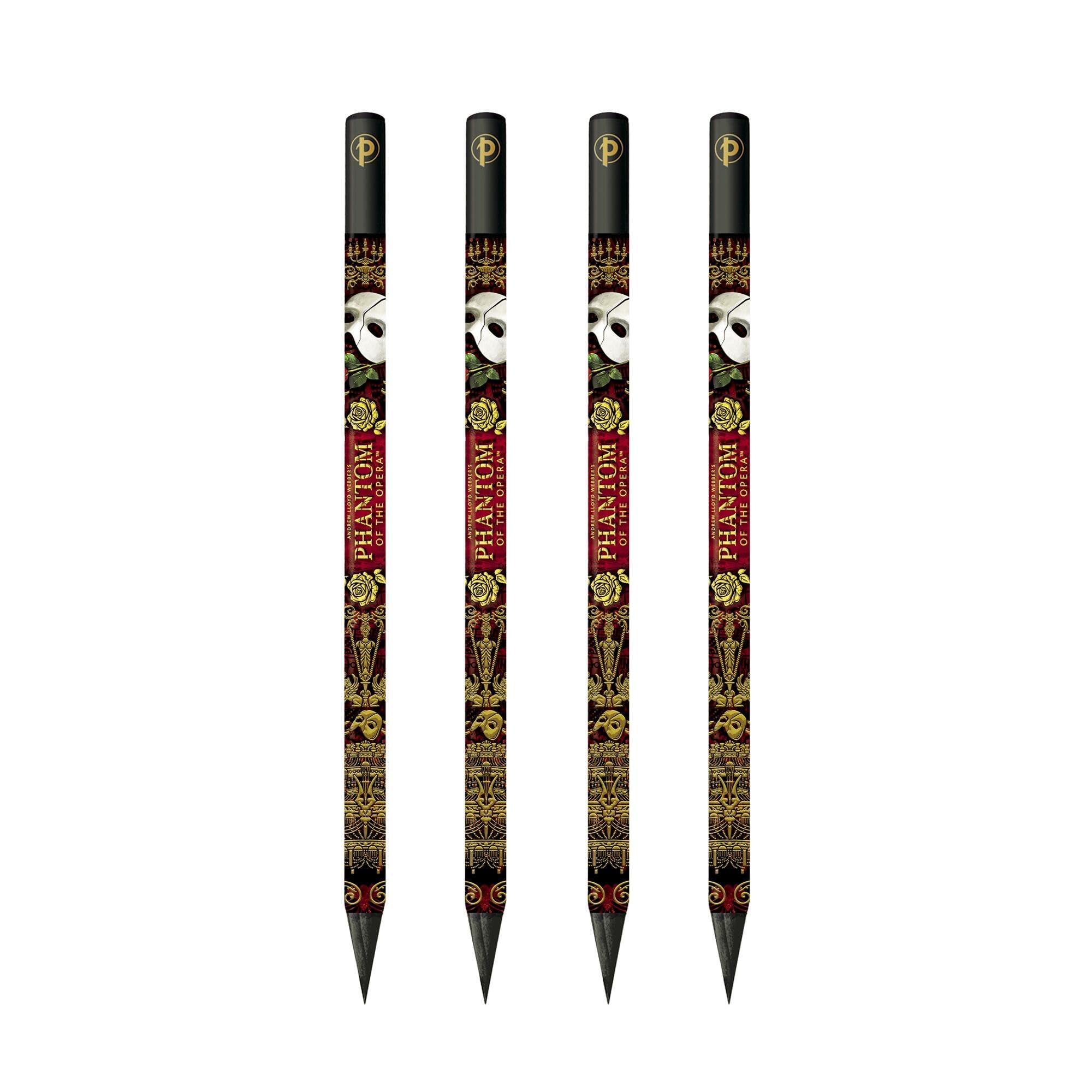 Masked Melody (Phantom of the Opera) 4 Pack Pencils