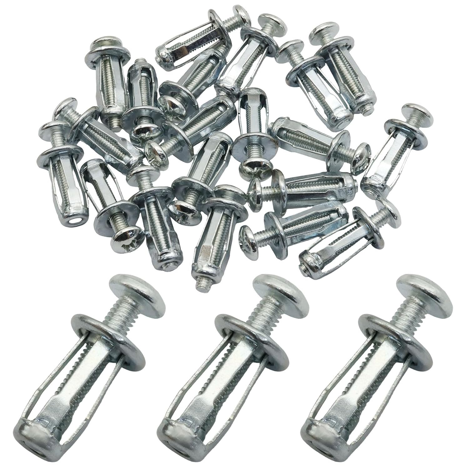 Bivethoi M5 x 25 Heavy Duty Hollow Wall Anchors, 20 Pcs