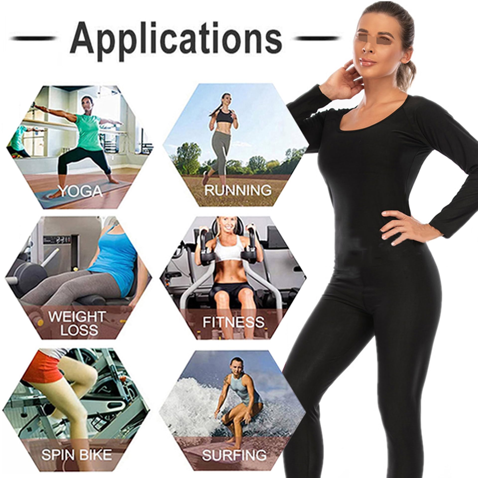 Traje Sauna Mujer Adelgazante, Traje De Sudor, Trajes De Sudoración Deportiva Fitness Boxeo Yoga Running Gimnasio, Conjunto De Pantalón Superior