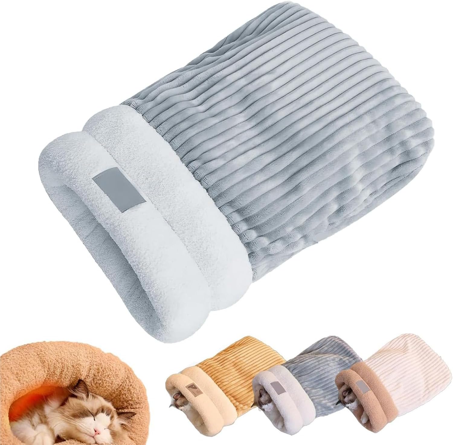 Cat Sleeping Bag, Cat Sleeping Bag for Indoor Cats, Cat