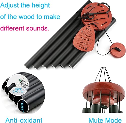 Miniatura 9 de Regalos de condolencias por la pérdida de un ser querido, campanillas de viento conmemorativas para papá, mamá, campanillas de viento conmemorativas