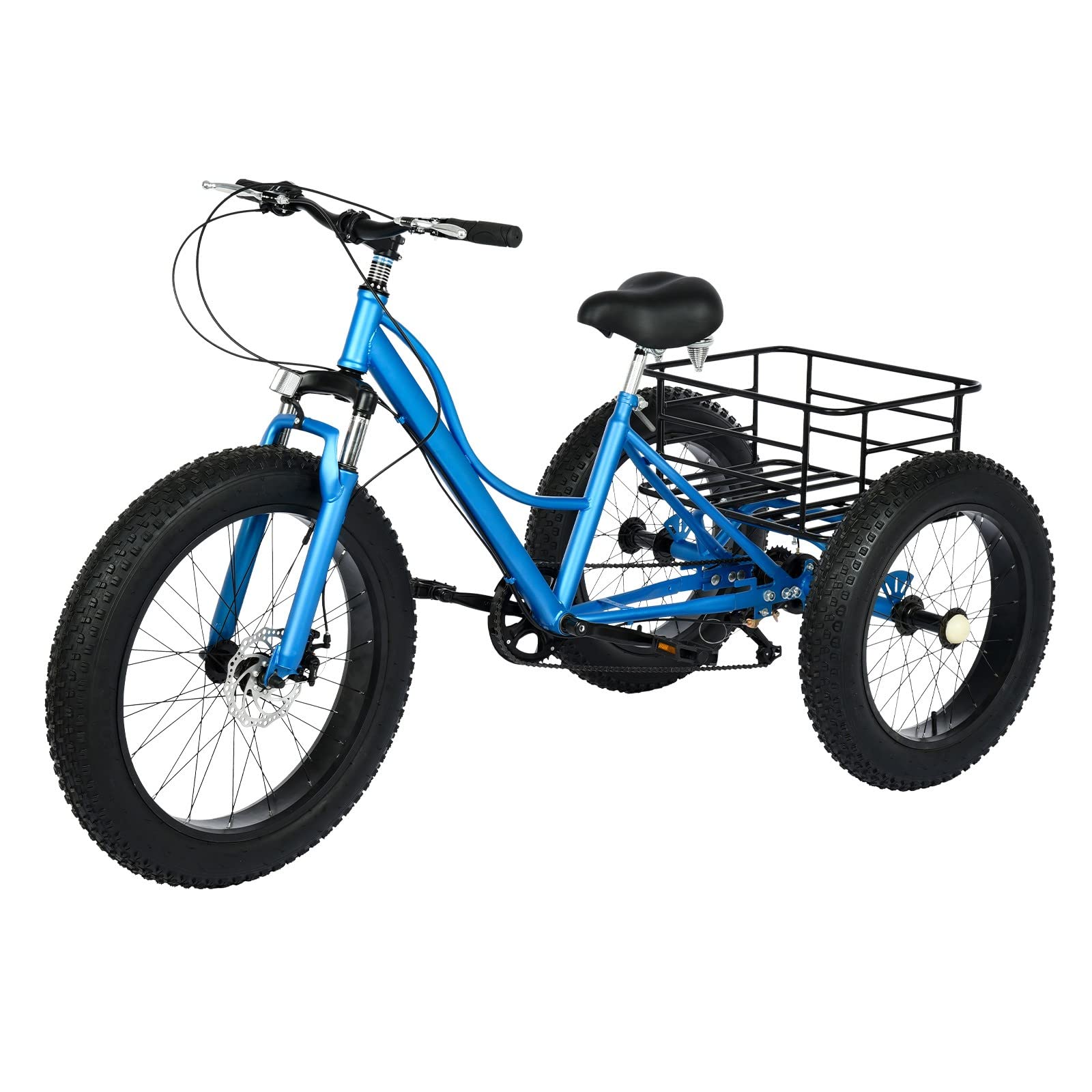 Buy Sanamity Tandem Bikes for Adults Fat Tire Cruiser Bikes Blue
