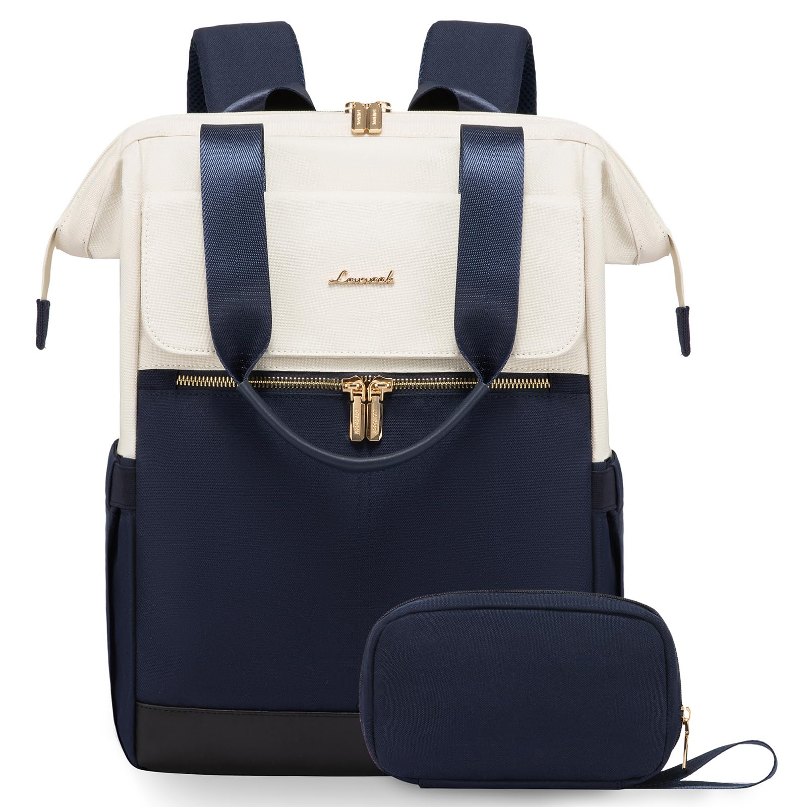 LOVEVOOK Laptop Backpack for Women, 15.6 Inch Work Laptop Bag with USB Port, Fashion Teacher Nurse Backpack Purse, Waterproof Travel Computer Backpack