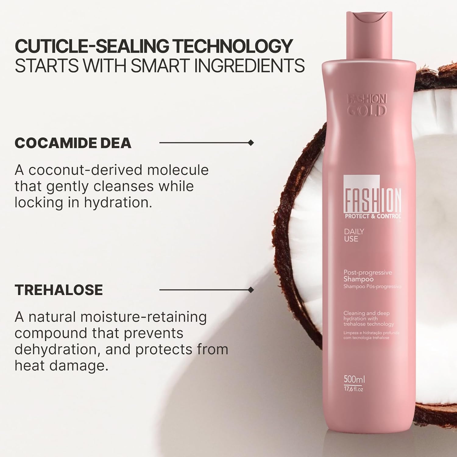 Fashion Gold SHAMPOO - 500ml / Protect & Control - Image 5