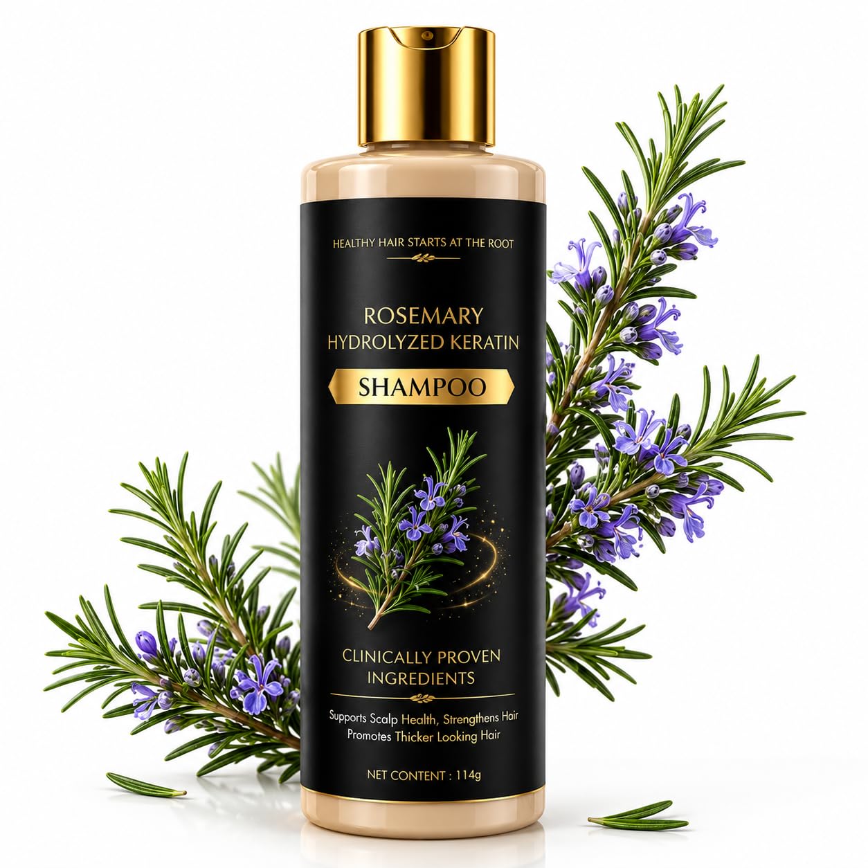 Rosemary Growth Support Shampoo | Strengthens Roots & Supports Hair Growth | Reduces Hair Fall & Nourishes Scalp | Suitable for All Hair Types (PACK-1)-picture-17