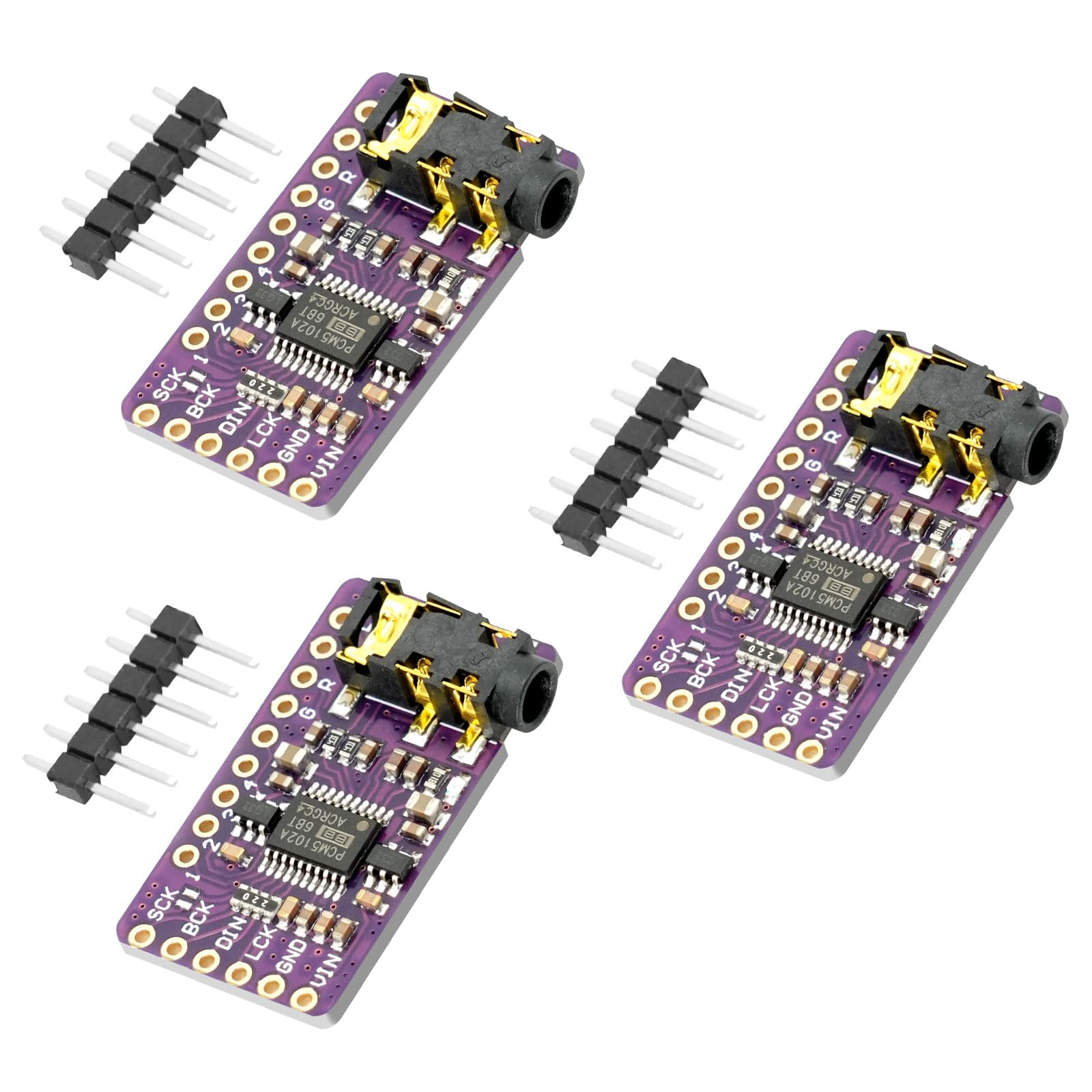 PCM5102 I2S IIS Convertitore digitale-analogico DAC stereo Modulo AYWHP 3 PCS Modulo convertitore audio digitale lossless con