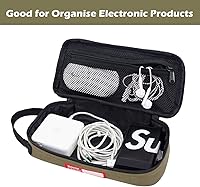 Vista 9 de RE ROUGH ENOUGH Juego de organizador de cables de bolsa de maquillaje pequeña