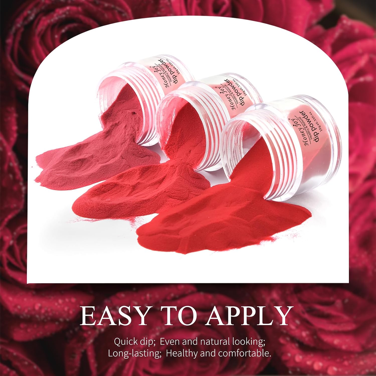 Honey Joy 6 BOX/SET Dip Powder Nails Kit Hot Pink Nail Fine Dipping Powder Colors No Need Lamp Cure,Like Gel Polish Effect,Even & Smooth Finishing (DP-A-6pcs-10g/box)