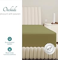 Vista 79 de Carressa Linen Sábana bajera ajustable 100% algodón tamaño King – Sábana bajera de 800 hilos King de algodón, lujosamente suave, refrescante