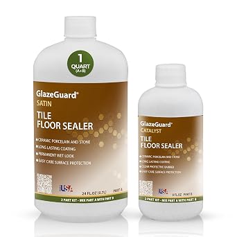GlazeGuard Plus Satin Anti Slip-Floor Coating Sealer 1 Qrt Pro-Grade Kit