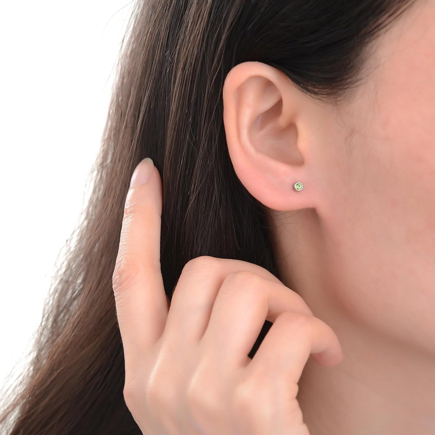 12 Pairs Surgical Stainless Steel Cubic Zirconia Birthstone Stud Earrings Heart Star Round Multicolors Stud Earrings Set for Women - Image 5