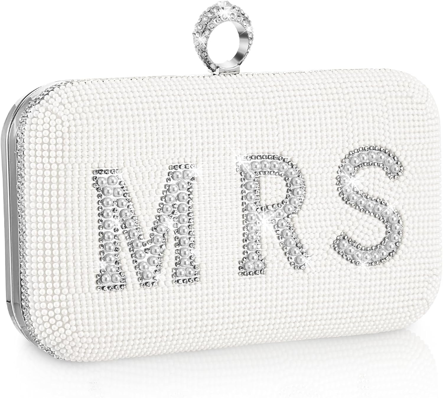 Kacctyen Rhinestone Clutch Bag Bride Clutch Purse Diamond Evening Bag Bride Purse Embellished Jewels Rhinestone Box Bag Gift