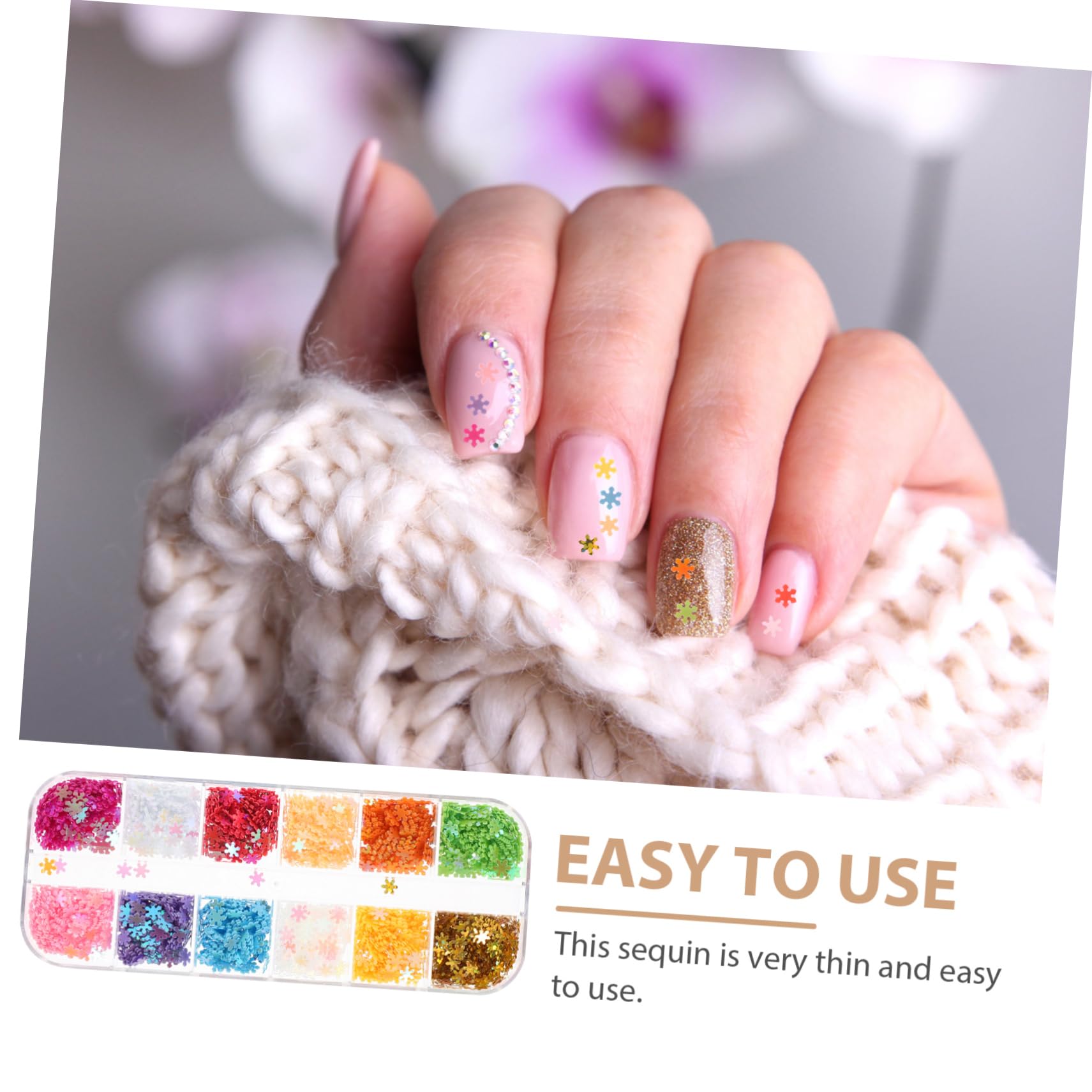 Healeved 3 Set Di Unghie Per Manicure Paillettes Glitter 12 Colori Decorazioni Per Manicure Scintillanti Sottili Facili Da Usare 2 Scatole*3