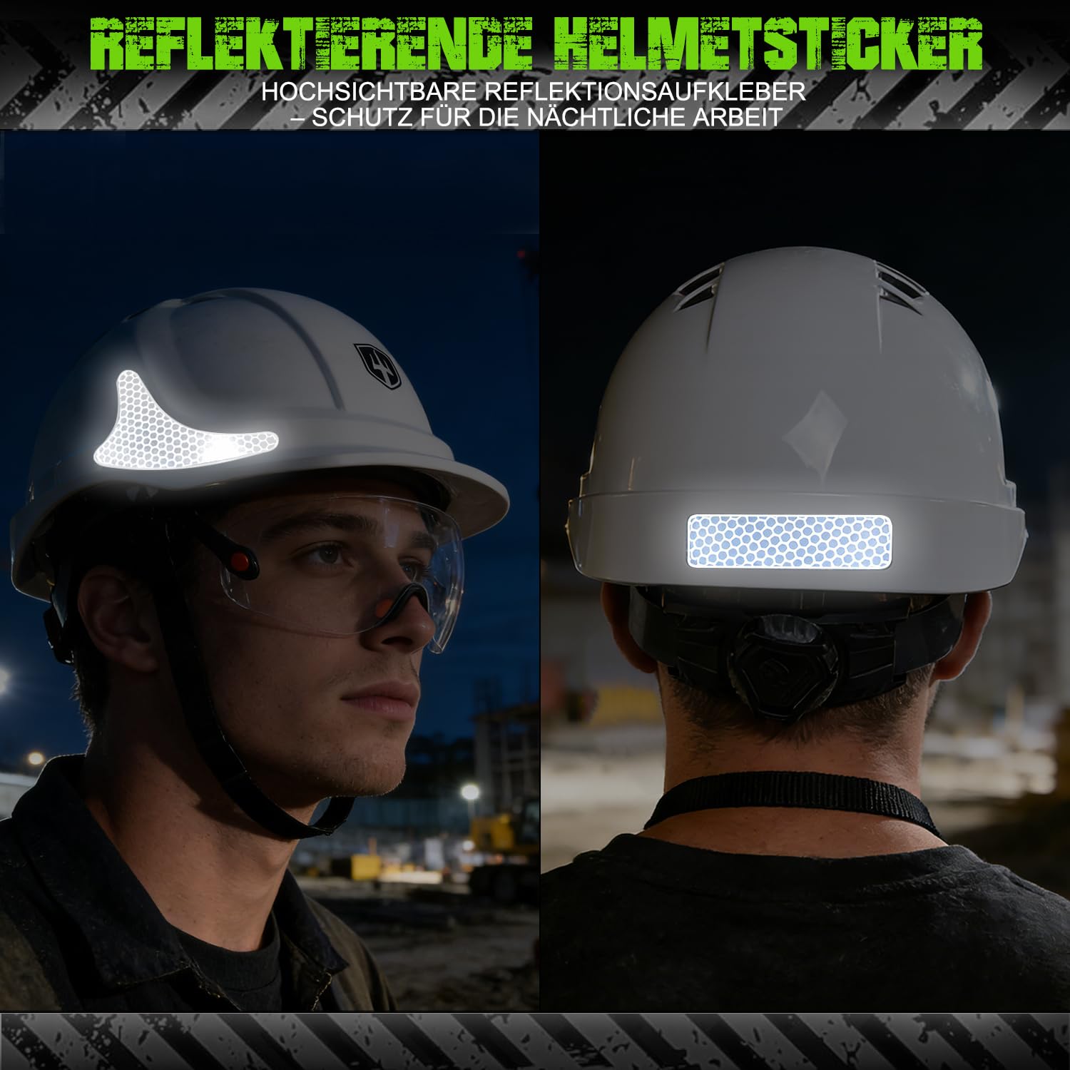 GREEN DEVIL 2910VR Casque de protection EN397 Casque de travail Casque de sécurité chantier industriel Ventilation réglage à cliquet confortable Matériau ABS Bande de transpiration