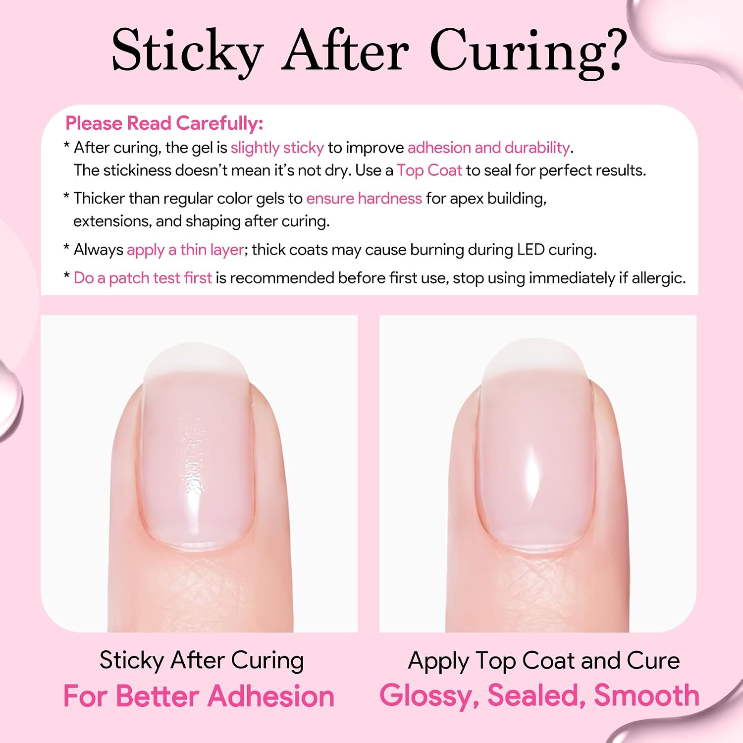 Builder Nail Gel, Clear 16ml, LED Lamp Cured