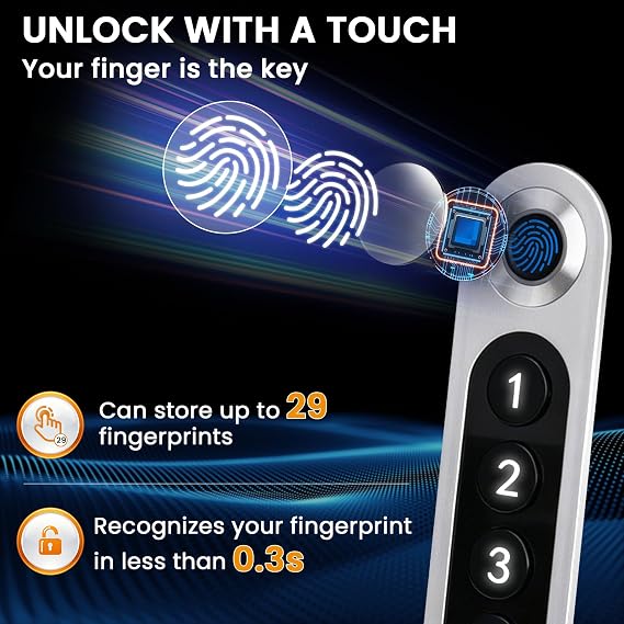19.7 Tall Biometric Wall Safe Between 16 Studs, Fingerprint & Keypad Safe with Removable Pegboard & Shelves and Auto-Open Door, Wall Mounted Hidden In Wall Safes for Home