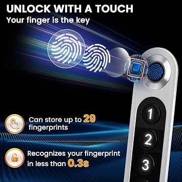 19.7 Tall Biometric Wall Safe Between 16 Studs, Fingerprint & Keypad Safe with Removable Pegboard & Shelves and Auto-Open Door, Wall Mounted Hidden In Wall Safes for Home
