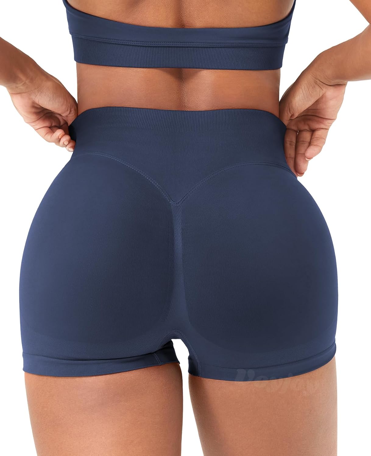 VOYJOY Women Workout Impact Shorts 2.5"/ 3.6"/ 4.5"/ 6" Scrunch Butt Lifting Gym Seamless Booty Biker Shorts - Image 4