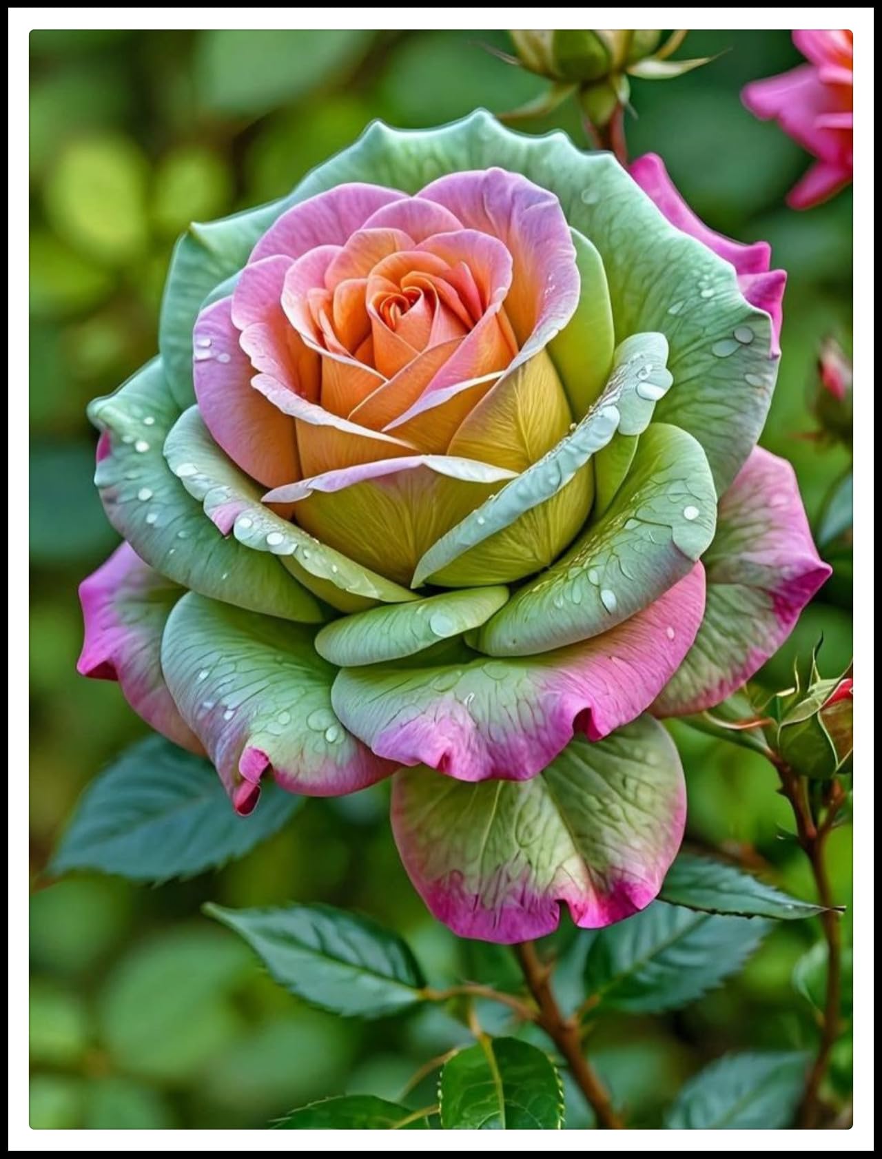 Rose Bulbs/Climbing Plants，Rose Rhizome, Vigorous Growing Plants/Mixed plantings of Gold Jade carvings Feel Beautiful.（CXXFGFT）-4 rhizomes-B